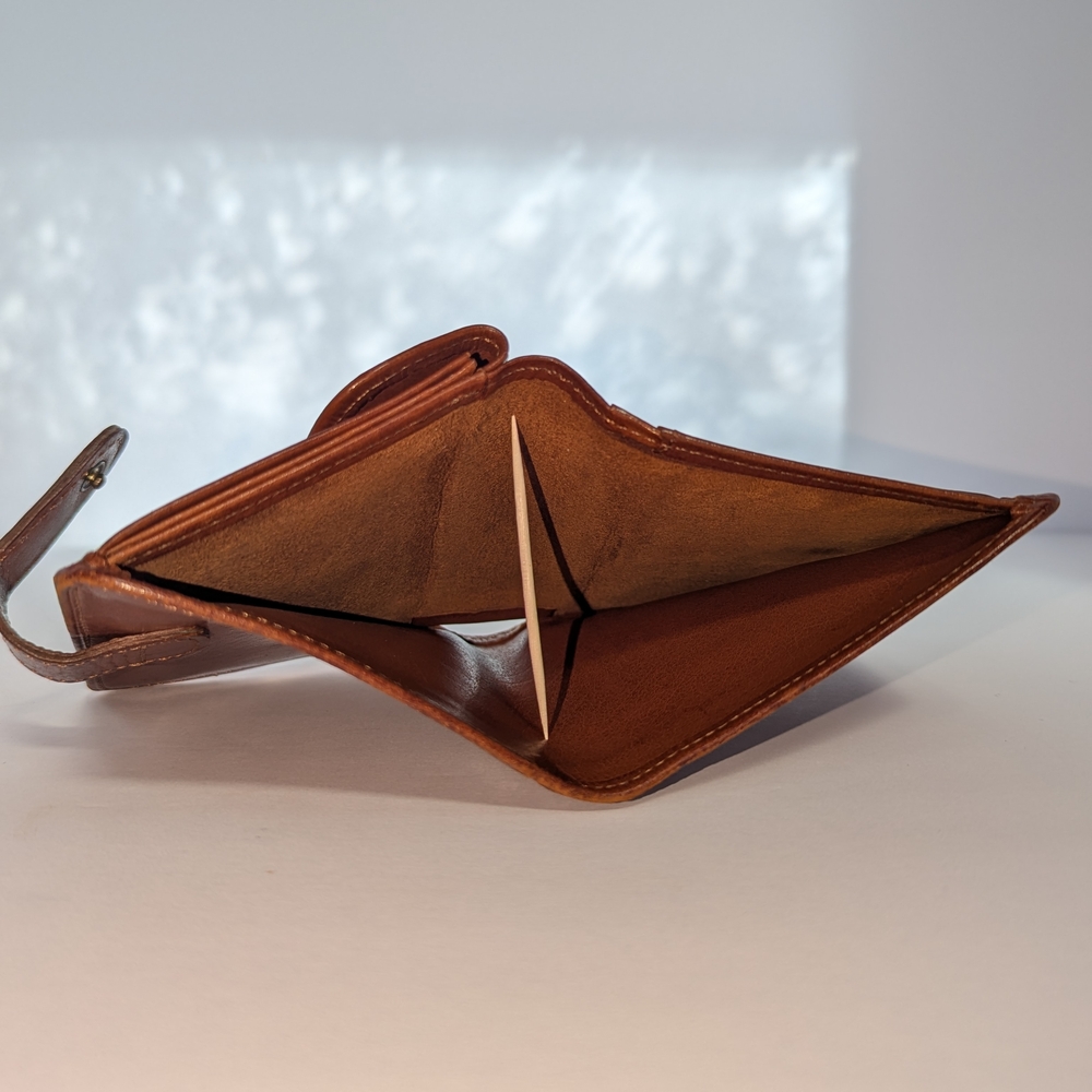 Coach Brown Leather Snap Wallet - Picture 7 of 7